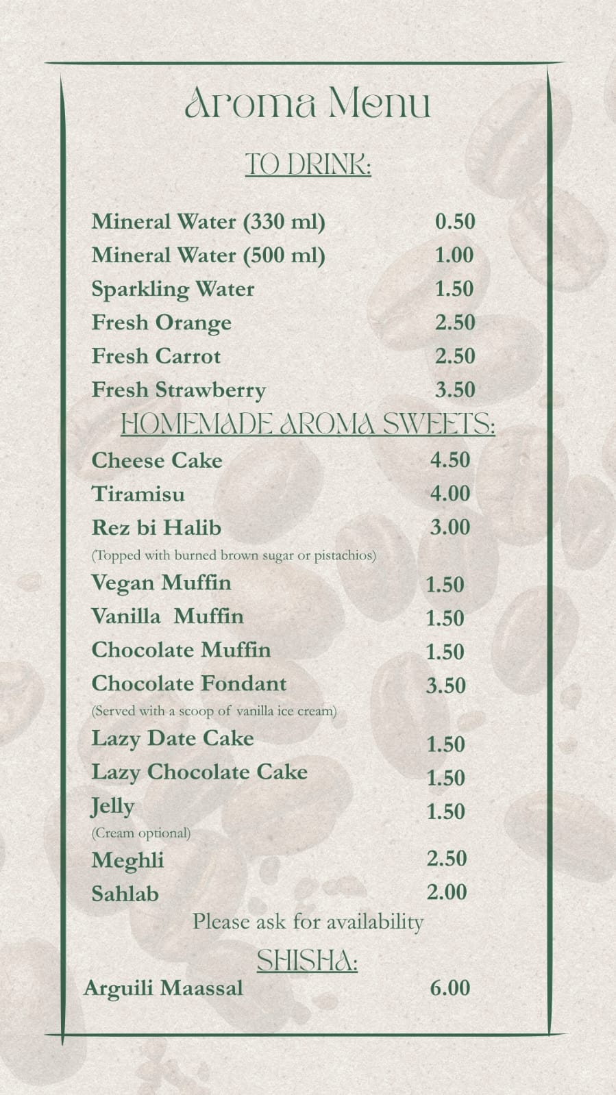 Menu page 4